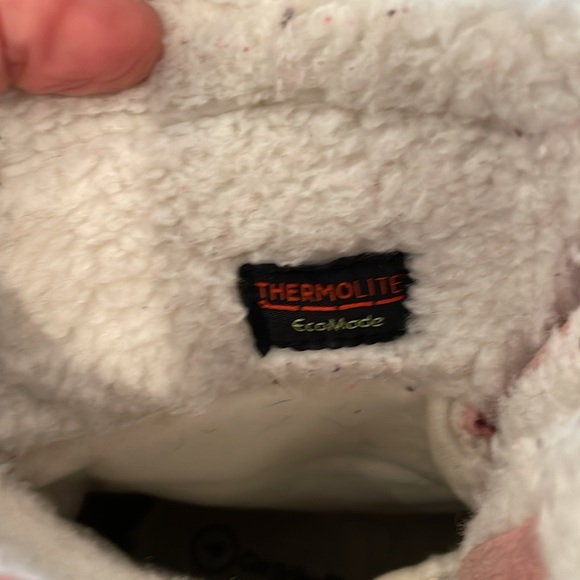 Kids Pink and Black Winter Boots - Picture 2 of 7